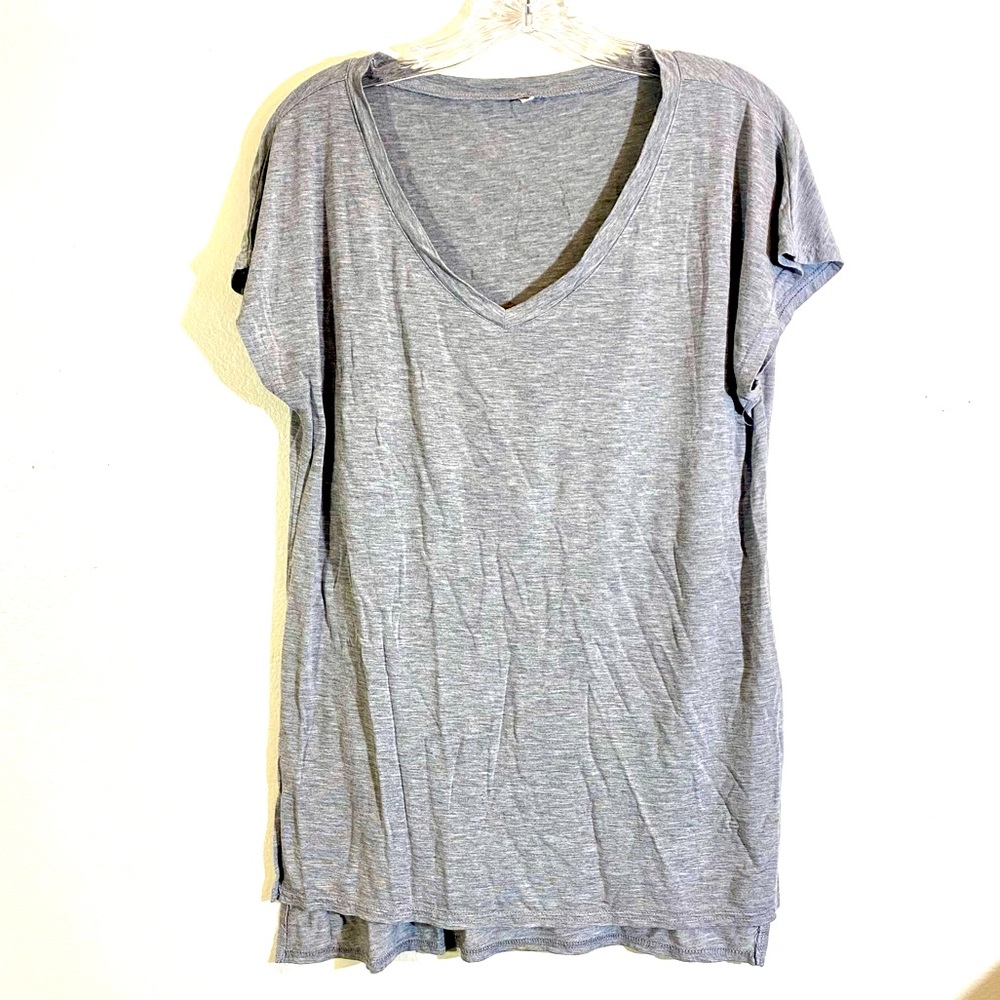 Basic gray short sleeve tunic tee, soft & cute! Sz SM - Picture 6 of 16